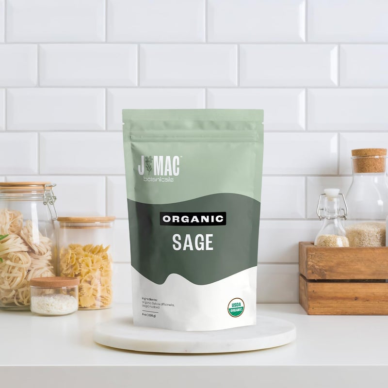 J Mac Botanicals Organic Rubbed Sage - 4 oz, Certified USDA Organic - Image 5